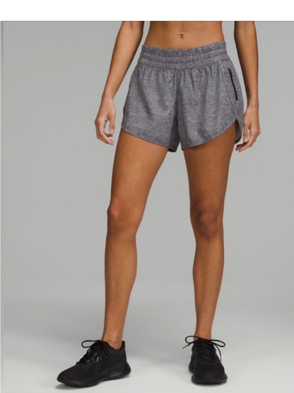Lululemon gray tracked shorts great condition